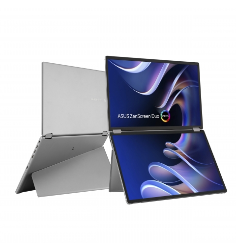 ASUS ZenScreen Duo OLED MQ149CD écran plat de PC 35,6 cm (14") 1920 x 1200 pixels WUXGA Argent