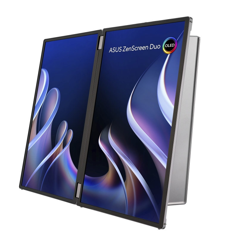 ASUS ZenScreen Duo OLED MQ149CD computer monitor 35.6 cm (14") 1920 x 1200 pixels WUXGA Silver