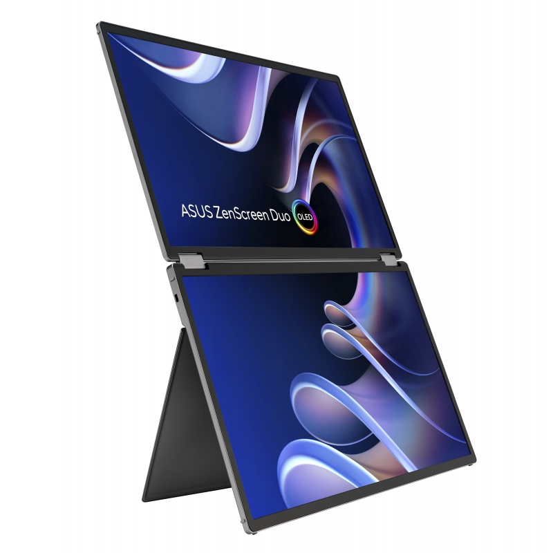 ASUS ZenScreen Duo OLED MQ149CD écran plat de PC 35,6 cm (14") 1920 x 1200 pixels WUXGA Argent