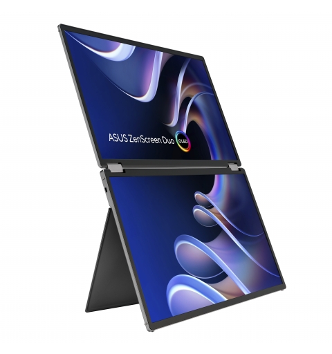 ASUS ZenScreen Duo OLED MQ149CD écran plat de PC 35,6 cm (14") 1920 x 1200 pixels WUXGA Argent