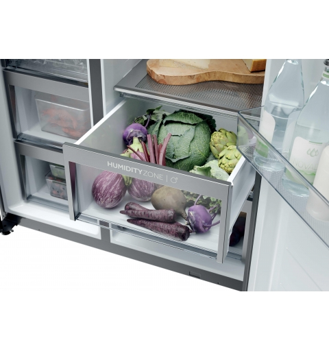 Haier HSPR79F18EWMB Frigorifero Side By Side 3 Porte Libera installazione 573L E Nero