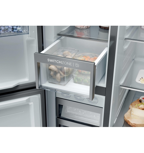 Haier HSPR79F18EWMB Frigorifero Side By Side 3 Porte Libera installazione 573L E Nero