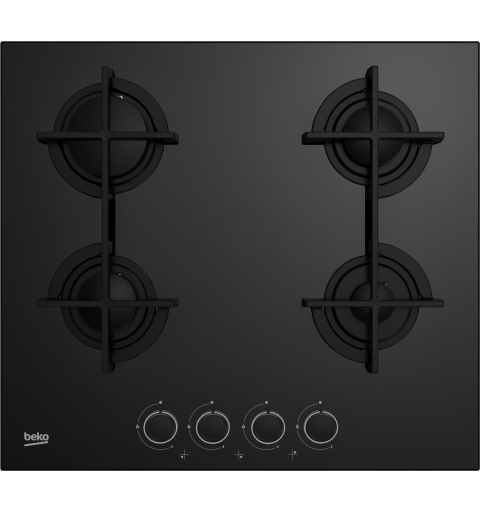 Beko HILG 64225 SB Schwarz Integriert 60 cm Gaskochfeld 4 Zone(n)