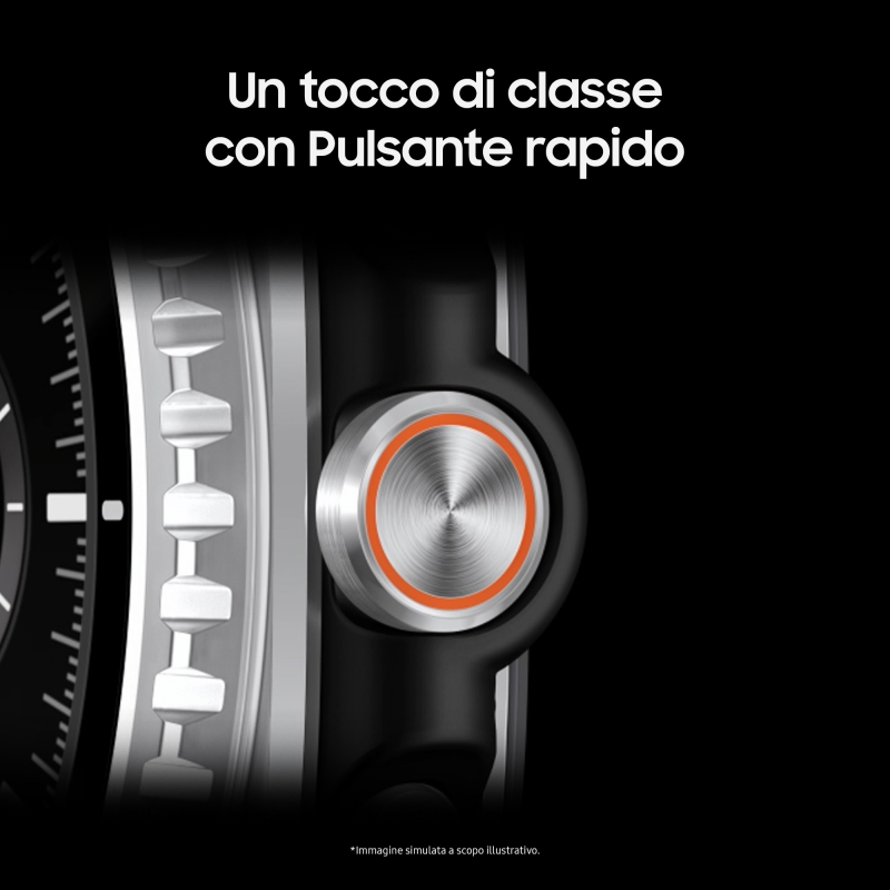 Samsung Galaxy Watch8 Classic (White, BT, 46mm) Smartwatch Galaxy AI, design resistente agli urti, lunetta girevole, processore