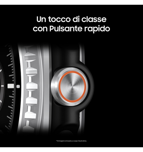 Samsung Galaxy Watch8 Classic 3,3 cm (1.3") AMOLED 46 mm Digital 438 x 438 Pixeles Pantalla táctil Plata Wifi GPS (satélite)