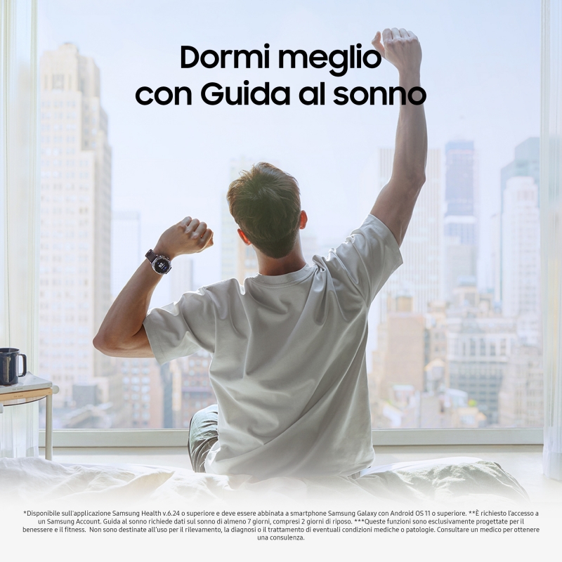 Samsung Galaxy Watch8 Classic 3,3 cm (1.3") AMOLED 46 mm Digital 438 x 438 Pixeles Pantalla táctil Plata Wifi GPS (satélite)
