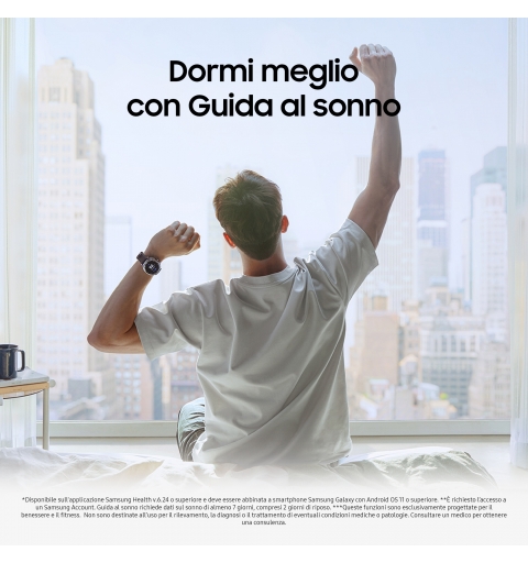 Samsung Galaxy Watch8 Classic 3,3 cm (1.3") AMOLED 46 mm Digital 438 x 438 Pixeles Pantalla táctil Plata Wifi GPS (satélite)