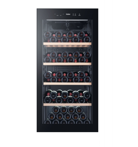 Haier Wine Bank 60 Serie 5 WS120GA Nevera de vino Independiente Negro 117 botella(s)