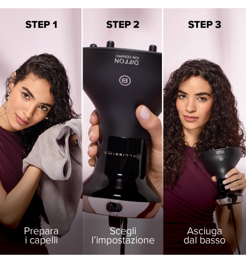 Bellissima Diffon Ion Ceramic Haartrockner 700 W Schwarz