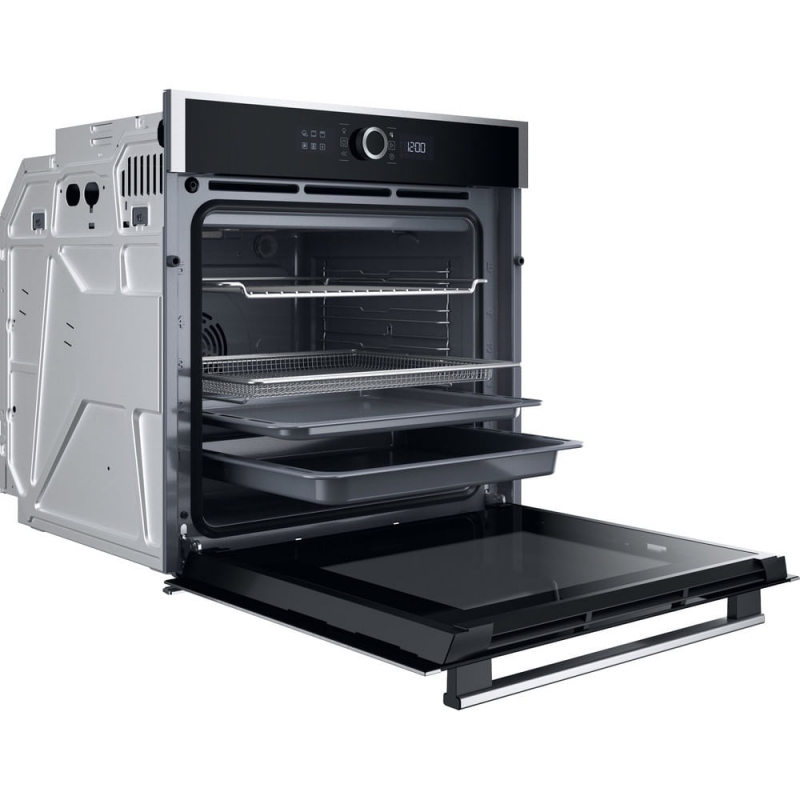 Hotpoint HAOI4S8HM0XA 73 l Schwarz, Edelstahl