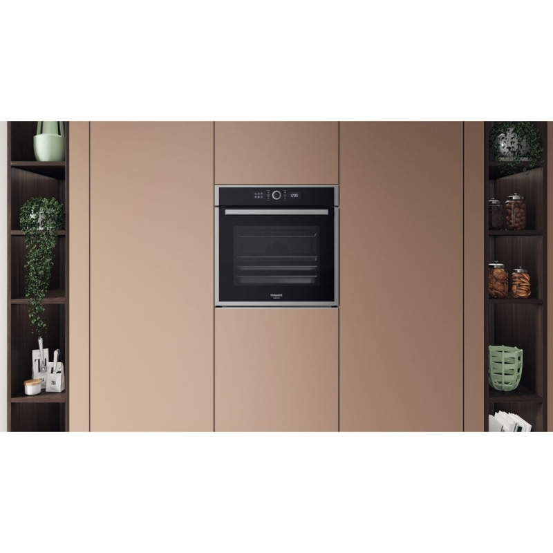 Hotpoint HAOI4S8HM0XA 73 L Negro, Acero inoxidable