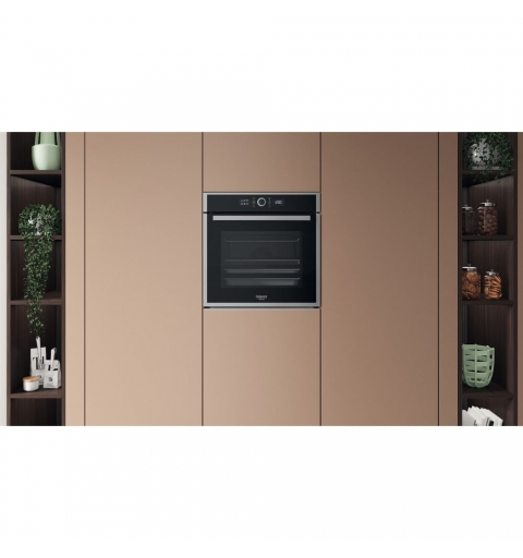 Hotpoint HAOI4S8HM0XA 73 L Negro, Acero inoxidable