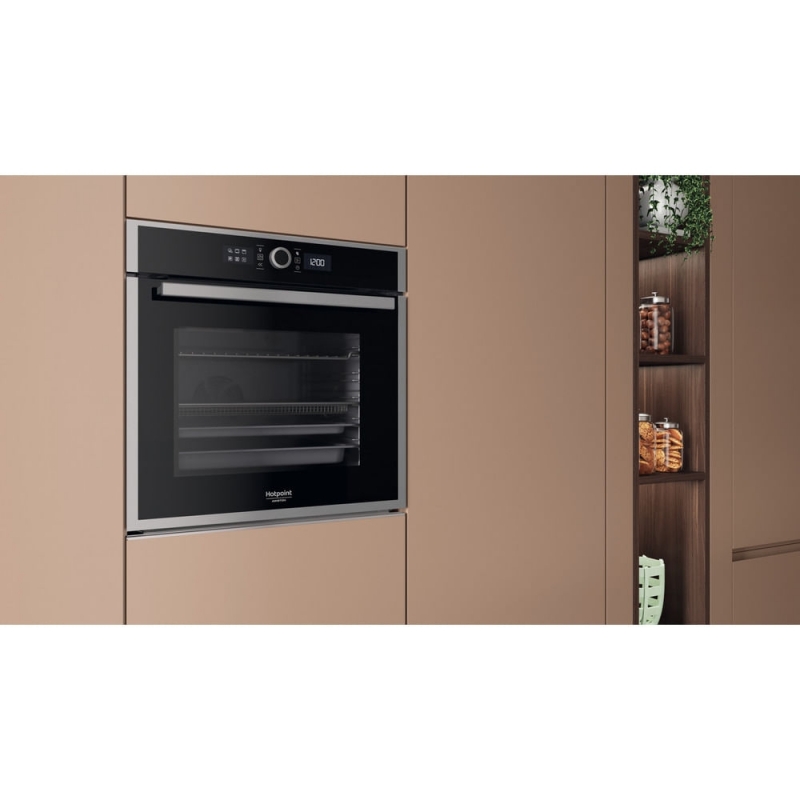 Hotpoint HAOI4S8HM0XA 73 L Negro, Acero inoxidable
