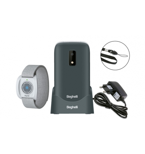Beghelli SLV 20 + BAND PLUS 7,11 cm (2.8") 100 g Grigio Telefono per anziani
