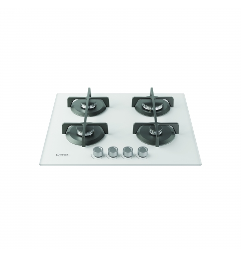 Indesit ING 61T WH 1 Weiß Integriert 60 cm Gaskochfeld 4 Zone(n)