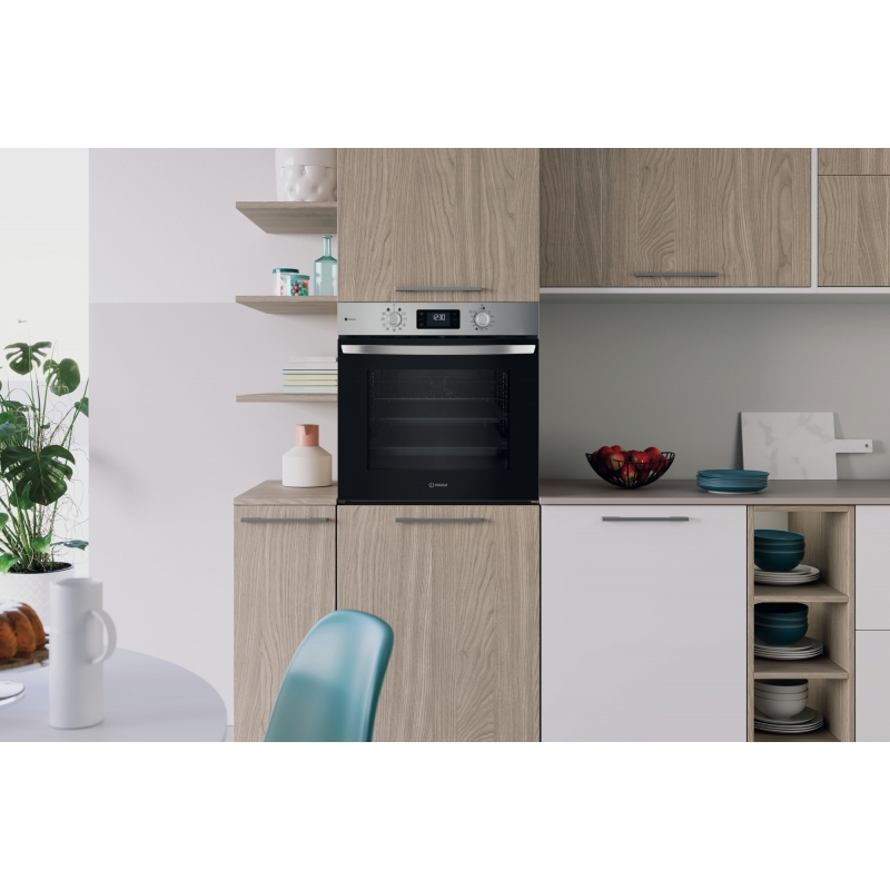 Indesit IO 258HS X 71 L Stainless steel