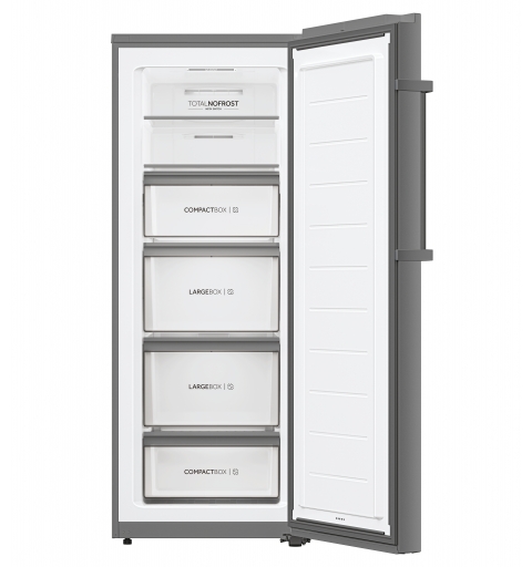 Haier H4F226SEH1 Upright freezer Freestanding 226 L E Stainless steel