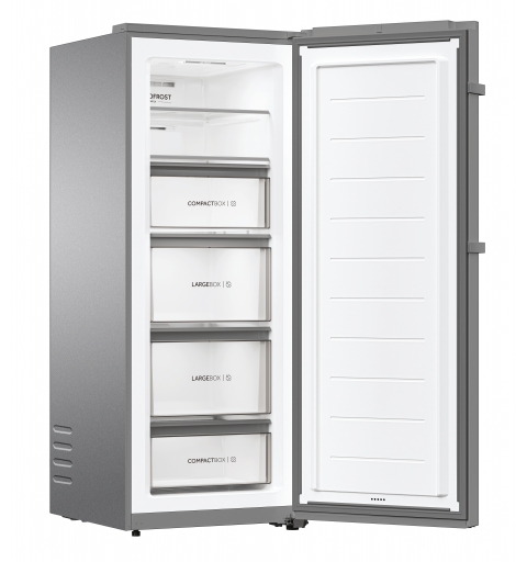 Haier H4F226SEH1 Upright freezer Freestanding 226 L E Stainless steel