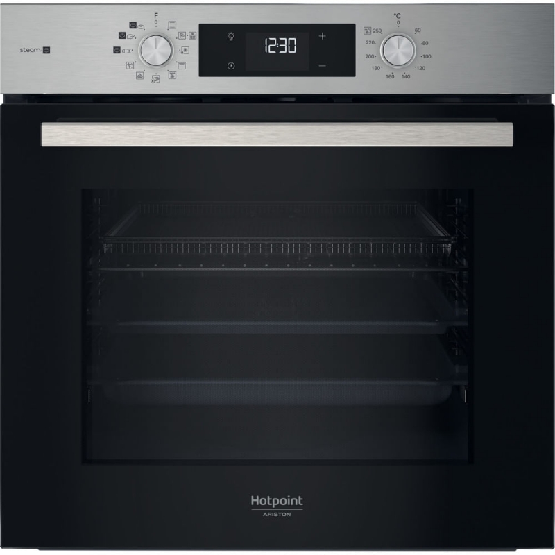 Hotpoint HAO 258HSU1F X 71 L Black, Stainless steel