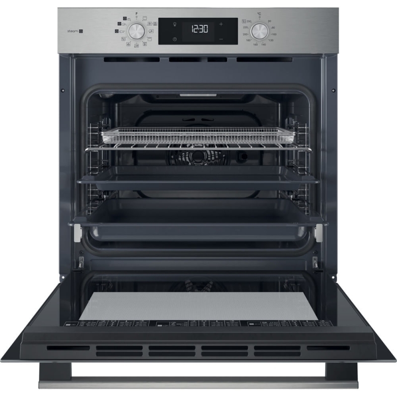 Hotpoint HAO 258HSU1F X 71 L Black, Stainless steel