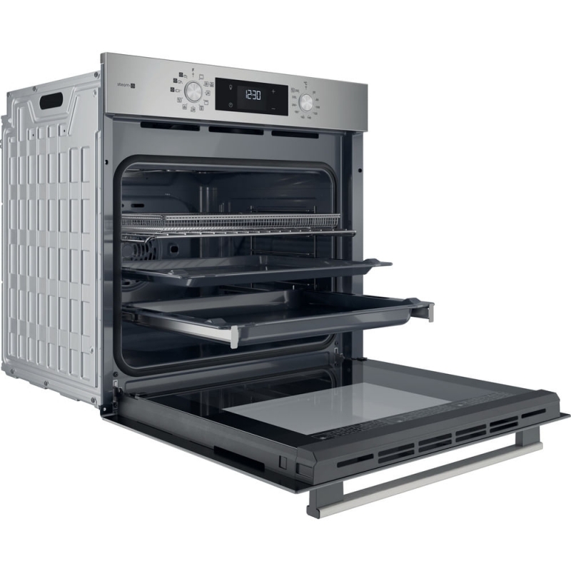 Hotpoint HAO 258HSU1F X 71 L Black, Stainless steel