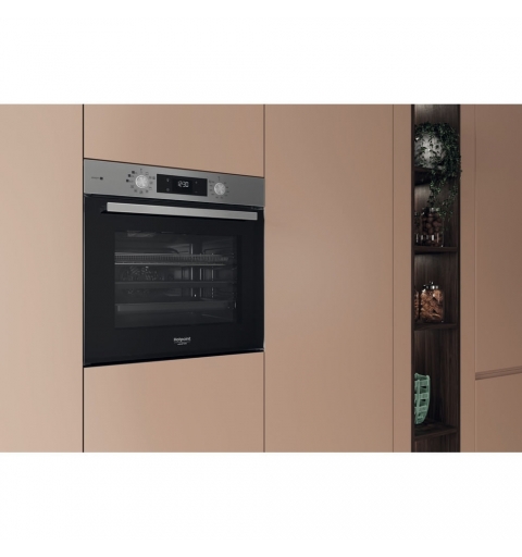 Hotpoint HAO 258HSU1F X 71 L Black, Stainless steel