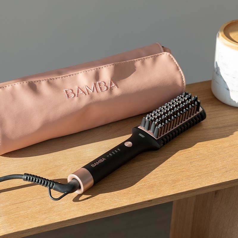 Cecotec 04286 hair styling tool Straightening brush Warm Black 56 W