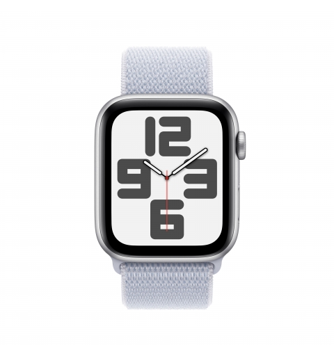 Apple Watch SE GPS 44mm Cassa in Alluminio Color Argento con Blu tempesta Sport Loop