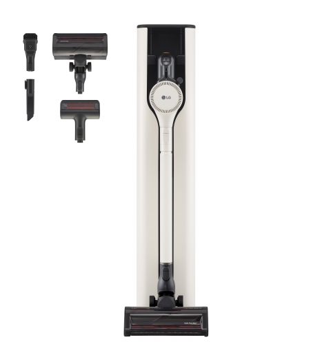 LG CordZero All-in-One Tower A9T-PRIME1C Aspiradora escoba Batería Secar HEPA Sin bolsa 1,05 L 260 W Beige, Negro