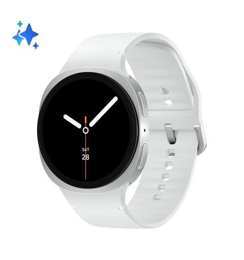 Samsung Galaxy Watch8 (Silver, BT, 44mm) Smartwatch Galaxy AI, allenatore personale, design resistente agli urti, processore