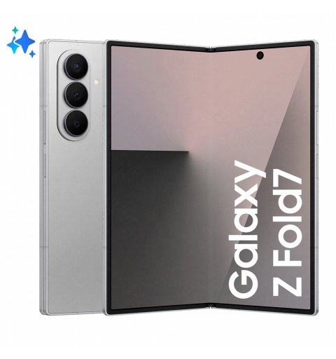 Samsung Galaxy Z Fold7 Smartphone AI, RAM 12GB, 512GB, Display 6,5" 8", Camera 200MP, Batteria a lunga durata, Silver Shadow