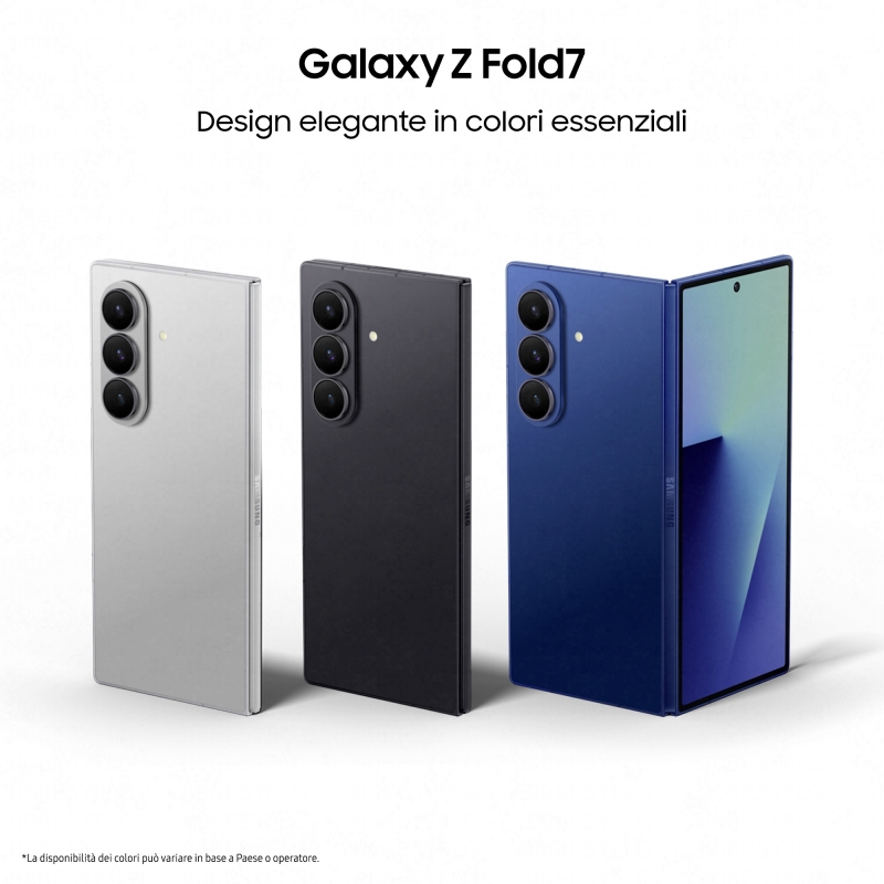 Samsung Galaxy Z Fold7 Smartphone AI, RAM 12GB, 512GB, Display 6,5" 8", Camera 200MP, Batteria a lunga durata, Silver Shadow