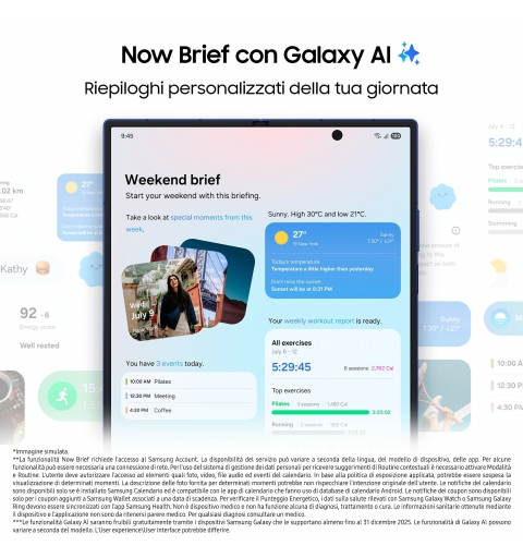Samsung Galaxy Z Fold7 Smartphone AI, RAM 12GB, 512GB, Display 6,5" 8", Camera 200MP, Batteria a lunga durata, Silver Shadow