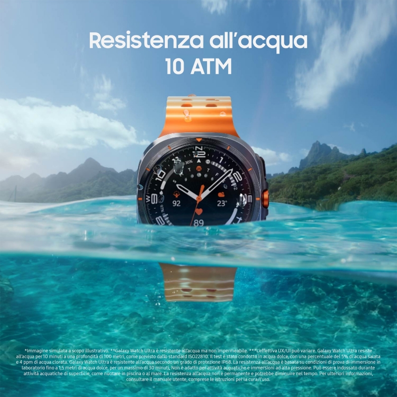 Samsung Galaxy Watch Ultra 3,81 cm (1.5") AMOLED 47 mm Digital 480 x 480 Pixel Touchscreen 4G Titan WLAN GPS