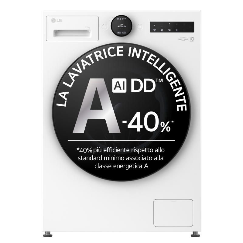 LG F4X7011TWB washing machine Front-load 11 kg 1400 RPM White