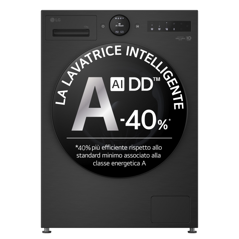 LG F4X7013TBB Waschmaschine Frontlader 13 kg 1400 RPM Schwarz