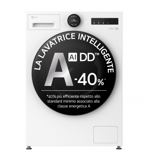 LG F4X7009TWB machine à laver Charge avant 9 kg 1400 tr min Blanc
