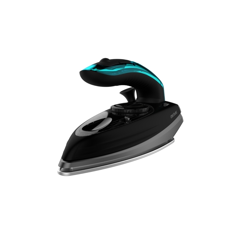 Cecotec Fast&Furious 4000 Travel Plancha a vapor Suela de cerámica 1200 W Negro, Turquesa