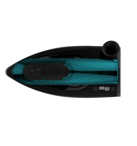 Cecotec Fast&Furious 4000 Travel Plancha a vapor Suela de cerámica 1200 W Negro, Turquesa