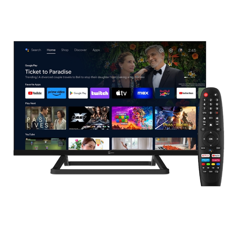 TELE System 28000257 TV 61 cm (24") HD Smart TV Wifi Noir 180 cd m²