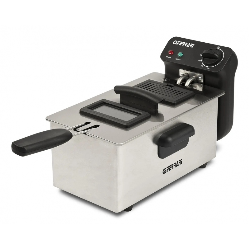 G3 Ferrari Pastella Single 3 L Stand-alone 2000 W Deep fryer Black, Stainless steel