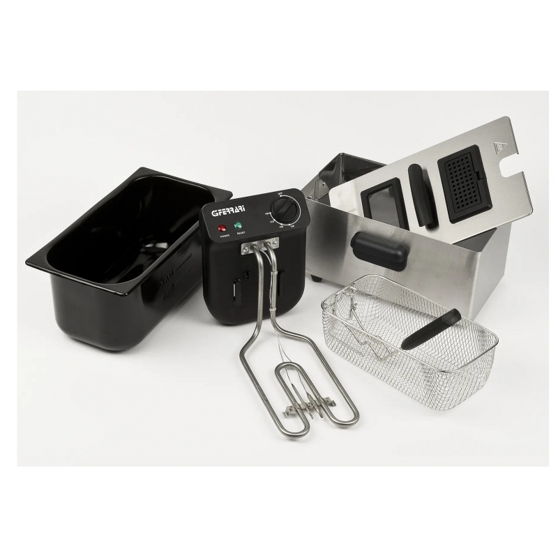 G3 Ferrari Pastella Single 3 L Stand-alone 2000 W Deep fryer Black, Stainless steel