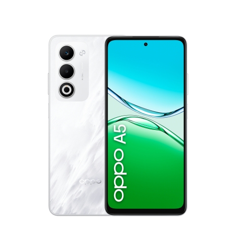 OPPO A5 16,9 cm (6.67") Double SIM Android 15 4G USB Type-C 6 Go 128 Go 6000 mAh Blanc