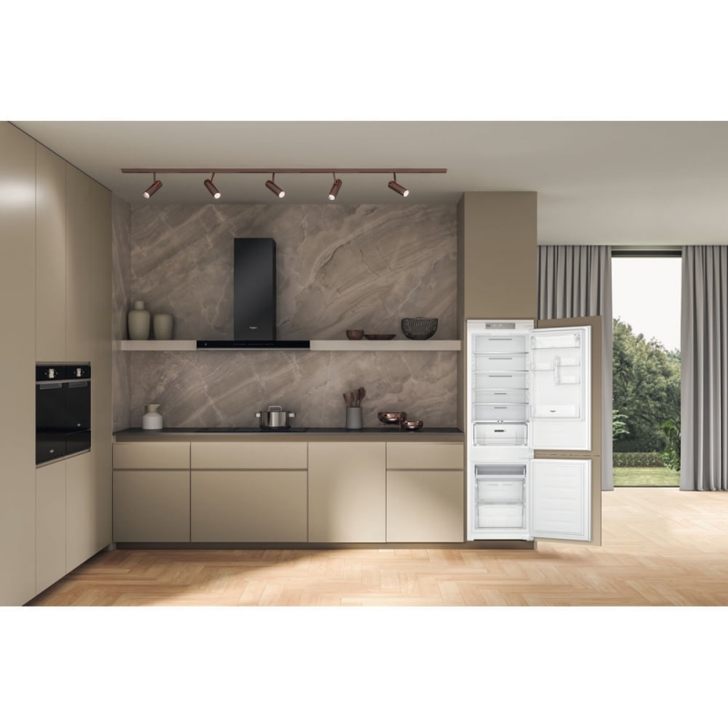 Whirlpool WHC18 T514 Frigorifero combinato a incasso, Total No Frost ventilato, 55 cm, Classe C, Bianco, 32 db, h 177cm