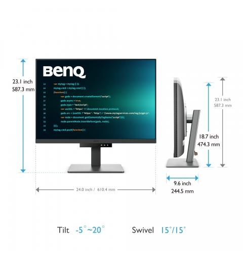BenQ RD280U computer monitor 71.6 cm (28.2") 3840 x 2560 pixels 4K Ultra HD Black