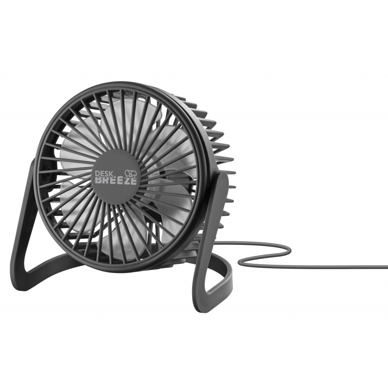 Tech Pop Desk Breeze Tragbarer Ventilator mit integriertem USB-Kabel