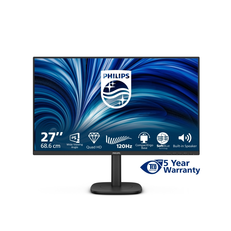Philips 27B2N3500J 00 computer monitor 68.6 cm (27") 2560 x 1440 pixels 2K LCD Black