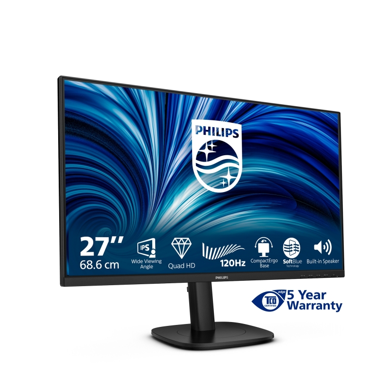 Philips 27B2N3500J 00 computer monitor 68.6 cm (27") 2560 x 1440 pixels 2K LCD Black