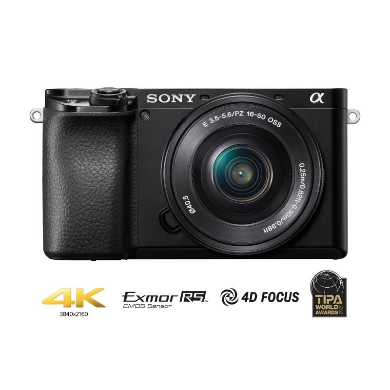 Sony α 6100 MILC 24,2 MP CMOS 6000 x 40000 Pixel Schwarz