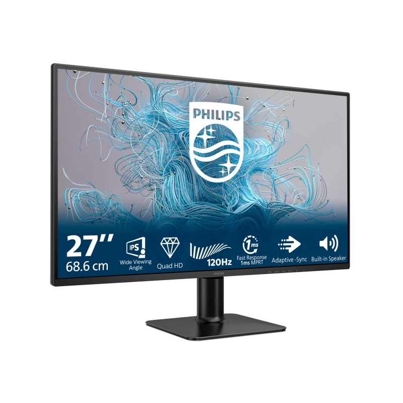 Philips 2000 series 27E2N2500 00 écran plat de PC 68,6 cm (27") 2560 x 1440 pixels Quad HD LCD Noir